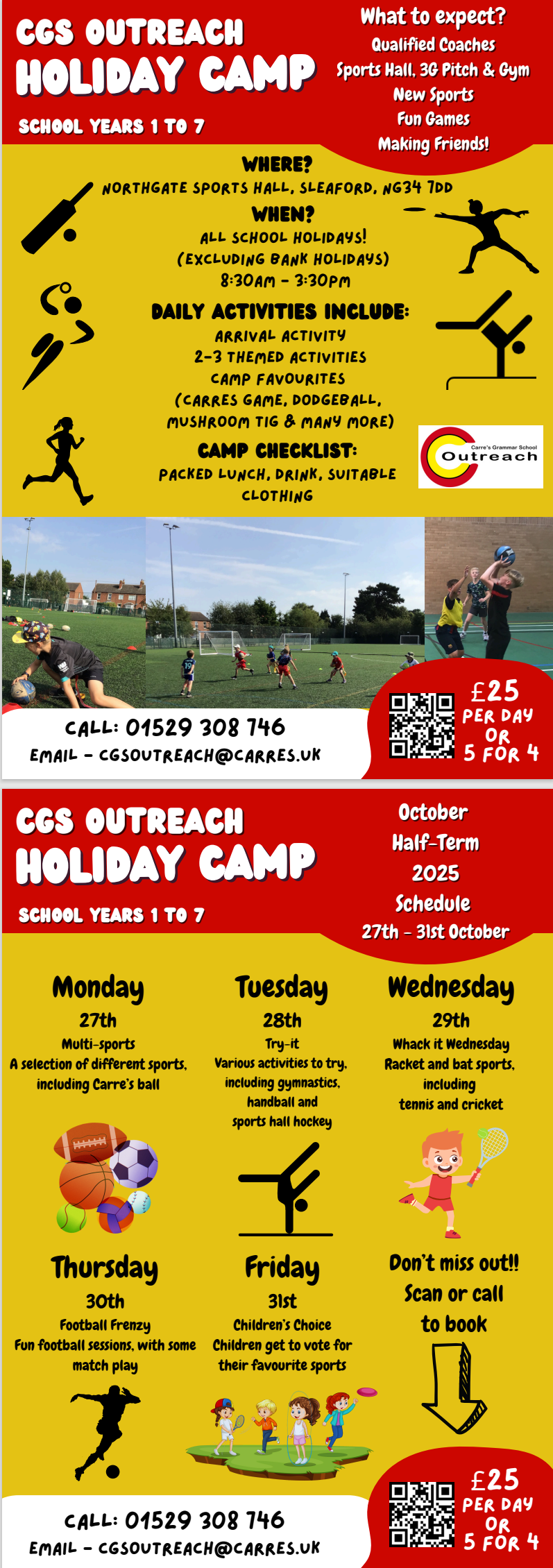Details of the Outreach Holiday Camp